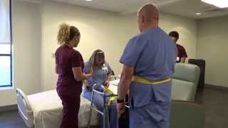 Physical Therapy Transfer Training  How To Transfer From Wheelchair To Bed [upl. by Edla307]