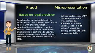 What is Difference Between Fraud amp Misrepresentation [upl. by Eltrym]