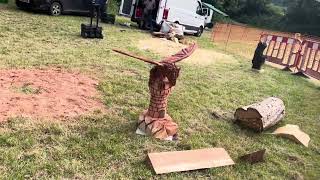 A fabulous range of wooden sculpture at Caerleon festival 2024 [upl. by Camila]