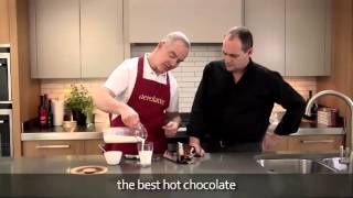 How to make a hot chocolate using an aerolatte milk frother [upl. by Armalla]