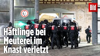 Gefängnismeuterei Polizei stürmt Knast in Thüringen  JVA Untermaßfeld [upl. by Enirok555]